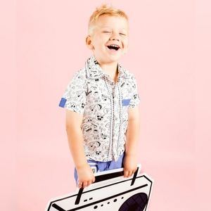 Kinderkind Button-Up Shirt, sz 4T - NEW!